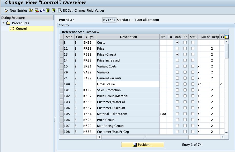 Group Conditions in SAP